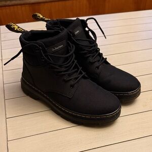 Dr. Martens Black Canvas Men's Boots